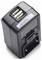 Black USB wall charger adapter with two USB ports on top and a plug prong on the front, shown on a white background.
