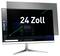 A desktop monitor displaying '24 Zoll' with arrows indicating the screen size, shown on a stand against a white background.