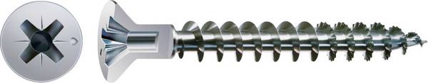 SPAX 0271010450555 Countersunk screw 4.5 mm 55 mm Pozidriv Steel 500 pc(s)