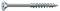 Silver metal screw or drill bit with a hex head and threaded tip, shown in side view on a white background.