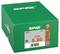Green SPAX screw box labeled '2000 5x20' with product details and barcode on the front.