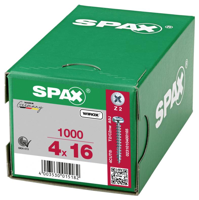 SPAX 0231010400165 Roundhead screws 4 mm 16 mm Pozidriv Steel 1000 pc(s)-6