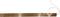 Long rectangular tan woven mat or blind with a small dark fastener at the right end, shown against a white background.