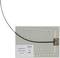 Flexible 180 mm by 250 mm mirror heater pad with attached power lead and label showing 12V 7W, IPX4.