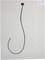 Rectangular electric heating mat with a black power cable attached at the top and coiled across the surface.<br>