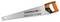 Mondelein NEO CUT hand saw with orange handle and 550 mm blade, shown on a white background.