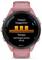 Pink Garmin smartwatch displaying a workout recommendation: 'Today's Suggestion' with Tempo, 3x8:00@4:55/km, total 50:00.