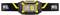 Petzl ARIA 2R headlamp with black and yellow adjustable strap, shown front view with dual LED lights.