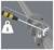 Illustration of a wrench tightening a pipe flange bolt, with a marked torque distance 'M' indicating leverage or tightening measurement.