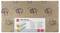 GBC Velocity Lamination Film Rolls box on a cardboard shipping carton printed with repeating printer icons.