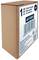 Cardboard box shown on a white background, with a product label and barcode on the front.