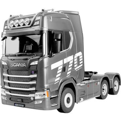 Gray Scania tractor truck cab with '750' branding, shown in side front view on a white background.