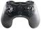 Black Loter handheld drone controller with dual joysticks, mode switches, power buttons, and red indicator light on a white background