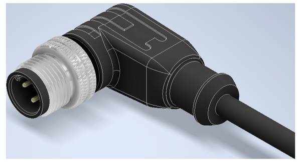 W & P Products 94560 Sensor/actuator connector (pre-fab) M12 Plug, right angle 500 cm No. of pins (RJ): 4 1 pc(s) Piece