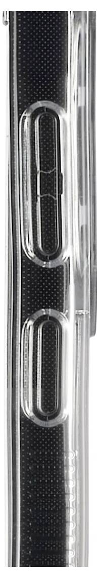 Close-up of a black textured metal strip with two vertically aligned oval cutouts, bordered by shiny silver edges.