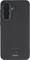 Black Samsung smartphone case shown from the back, with a vertical triple-camera cutout and 'hama' branding near the bottom.<br>
