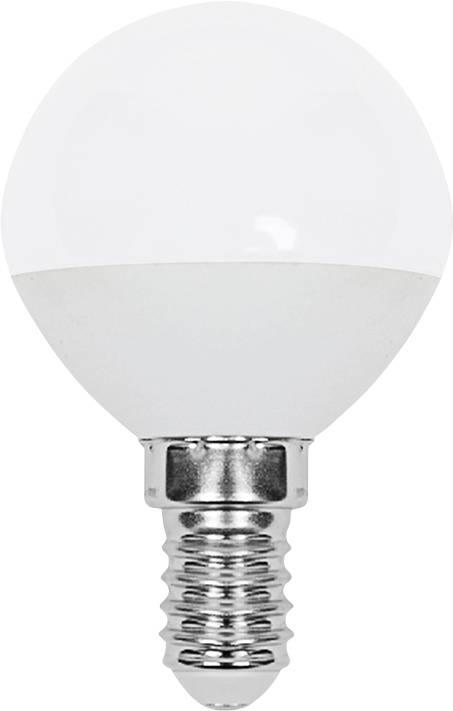 White light bulb with a frosted globe and small screw base, shown on a plain white background.