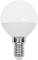 White light bulb with a frosted globe and small screw base, shown on a plain white background.