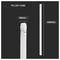 Product image of a T8 LED tube showing its size: 28mm diameter and 600mm length, with the tube pictured vertically on a dark background.
