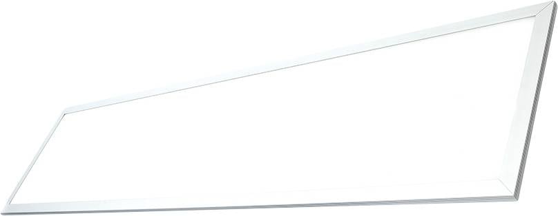 Empty white rectangular sign or display panel with a thin silver frame, shown in perspective on a transparent background.