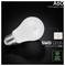 A60 thermoplastic LED bulb with E27 holder, labeled 'SMD LEDS provided by CREE'.<br>