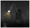 Black wall-mounted LED reading light with a flexible neck and illuminated head casting a narrow 30° beam.