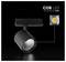 Black track spotlight with COB LED, shown with close-up inset and label 'PROVIDED BY CREE'.