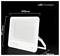 Product image of a white LED floodlight labeled 'LED Floodlight' with dimensions 498 mm wide, 411.6 mm high, and 48 mm deep.