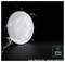Product image of a circular white device with water splashing over it, labeled 'IP54 RATING' and 'DUST PROTECTED / SPLASH RESISTANT'.