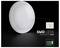 Promotional image of a round white LED ceiling light with the text 'SMD LEDS PROVIDED BY CREE' and a '03 YEAR WARRANTY' badge.