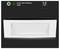 White rectangular ceiling light panel with green LED indicator, labeled 3.8 watt.<br>