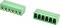 Two green electrical wire connector blocks with multiple metal pin slots, shown on a white background.