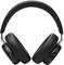 Black over-ear wireless headphones with cushioned earcups, built-in control buttons, and adjustable headband on a white background