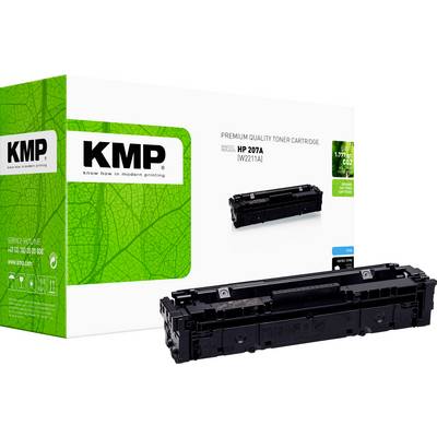 KMP premium quality toner cartridge box for HP 207A (W2211A), showing the black cartridge product on a white background.