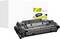 Black toner cartridge in front of a white KMP Vantage toner cartridge box, shown on a plain white background.