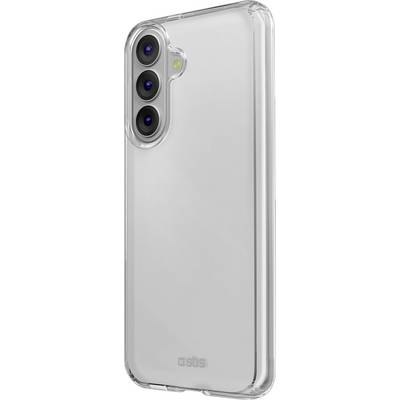 Transparent clear phone case with cutouts for a triple rear camera and flash, shown on a silver smartphone back.