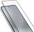 Transparent screen protector aligned over a smartphone display, showing a front-facing camera cutout near the top.<br>