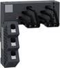 Schneider Electric GV2G2LA Three-phase busbar system, 63A, 2 outgoing points, left feed, 45mm distance Three-phase busbar system Black 1 pc(s)