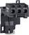 Black Schneider Electric electrical contactor or relay with three labeled terminals (1/L1, 3/L2, 5/L3) on a white background