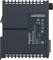 Schneider Electric Modicon M262 controller module with part and serial labels, shown front view on a dark industrial device.