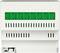 White electrical control module with a green indicator window and multiple ventilation slots, front view on a plain background.