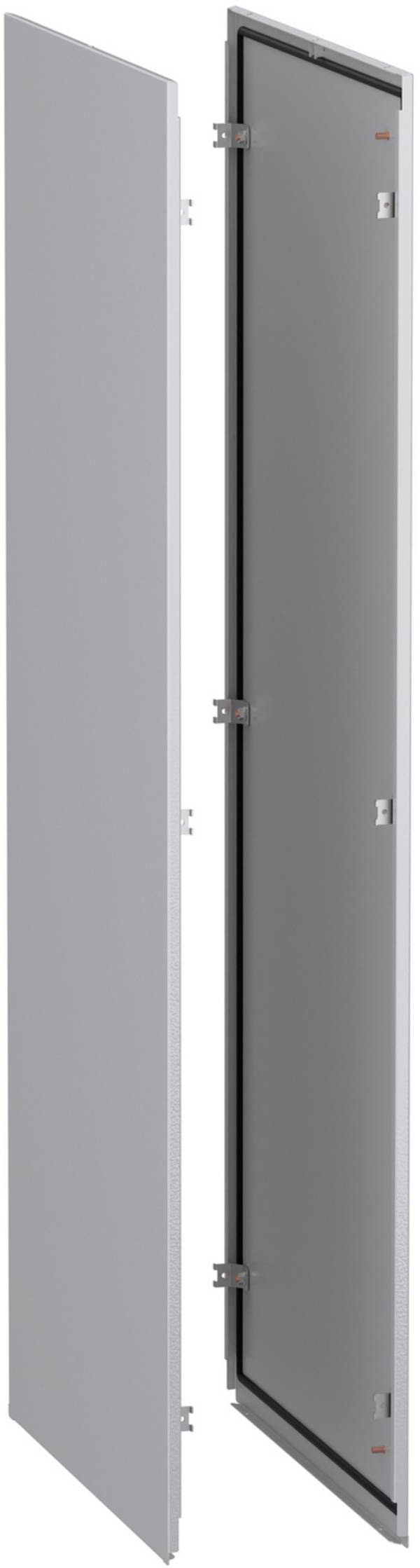 Schneider Electric NSY2SPINHD188 Side panels, panel set SFN, for H1800 T400mm case, indoor mounting, RAL7035, 2x set Housing side panel set  Steel Grey        1 Set