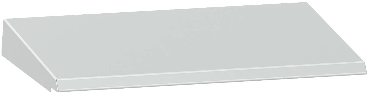 A closed silver-gray laptop viewed from above on a white background.