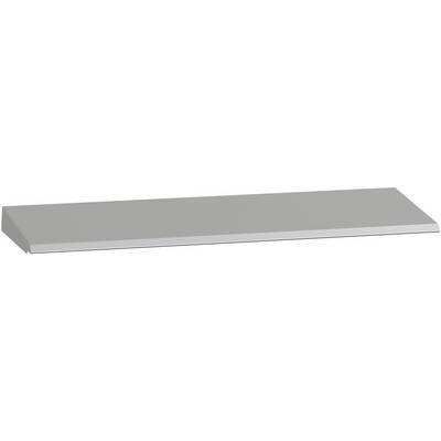 A long light gray rectangular strip or shelf shown in perspective on a white background.
