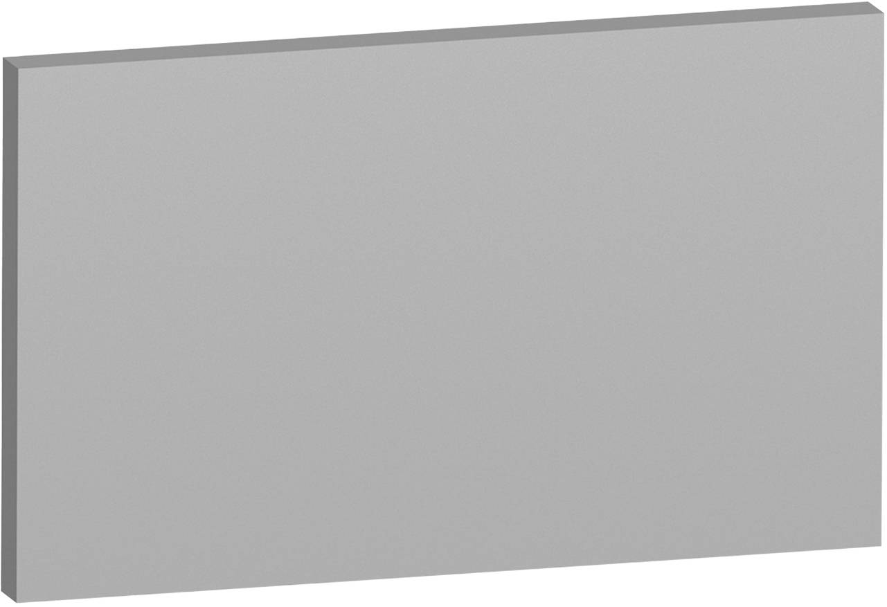 Blank light gray rectangular panel with a slight 3D perspective and shadow, resembling a signboard or placeholder screen.