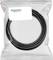 Packaged black coiled cable in a clear plastic bag labeled 'Schneider Electric'.