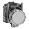 Schneider Electric XB4BW31B55 Light pushbutton, Harmony XB4, metal, 22mm, white, unlabeled, LED, smooth dome, 1S+1Ö, 24V ACDC, Push-in Illuminated push buttons 1 pc(s)