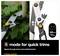 Fiskars pruning shears in 'S mode' for quick trims, shown cutting stems and small branches up to 40 mm (1½ in.).<br>