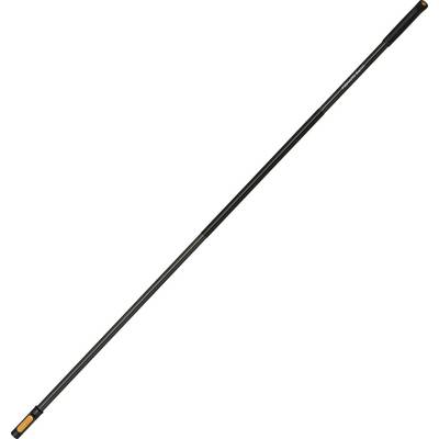 Black telescoping pole or rod with orange end caps, shown diagonally on a plain white background.
