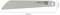 Fiskars Pro universal blade hand saw, 28.6 cm long and 4.4 cm high, shown in side view with toothed cutting edge and hanging hole.